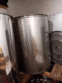 2 contenitori per vino in acciaio inox 18/10
