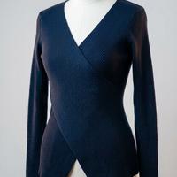 Maglia a incrocio in viscosa 