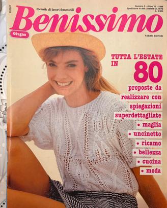Lotto 10 riviste Benissimo- anni 1982,1989 e1992