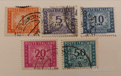 Francobolli Italia 1947 - Segnatasse Usati