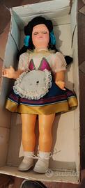 Bambola vintage anni 50 altezza 70cm