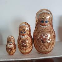  7 Matrioske in legno Est Europa Balcaniche