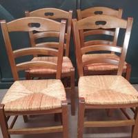 SEDIE CAMPAGNOLE CON SEDUTA IN PAGLIA