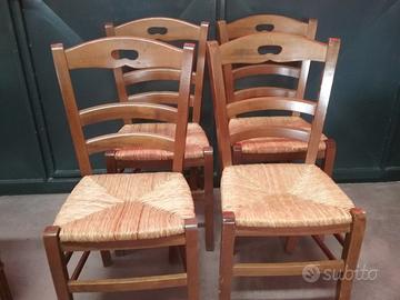 SEDIE CAMPAGNOLE CON SEDUTA IN PAGLIA