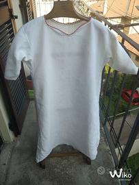 Camicione vintage della nonna, bianco, lungo