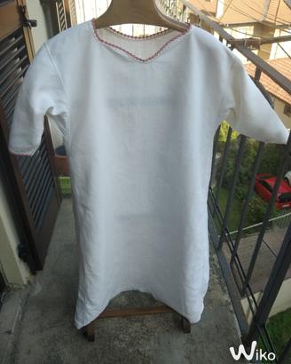 Camicione vintage della nonna, bianco, lungo
