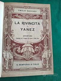 libro La rivincita di Yanez di e.salgari 1924