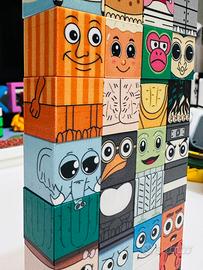 Cubi magnetici stile Brainrot 40 pezzi nuovo