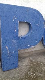 Insegna lettere tabella smaltata industriale