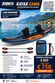Kayak Gonfiabile JOBE Gama 365 2 Posti Nuovo