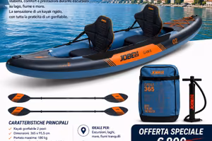 Kayak Gonfiabile JOBE Gama 365 2 Posti Nuovo