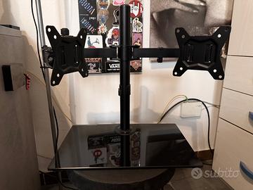 Supporto doppio monitor