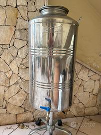 Fusto in acciao inox 100litri
