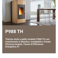 Termostufa a pellet Piazzetta P988 TH