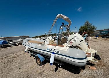 Gommone mariner 620+Carrello omol+Jhonson 115cv 4T
