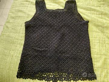 Canotta Donna fatta a mano all'uncinetto