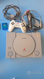 PlayStation 1 con un joystick 