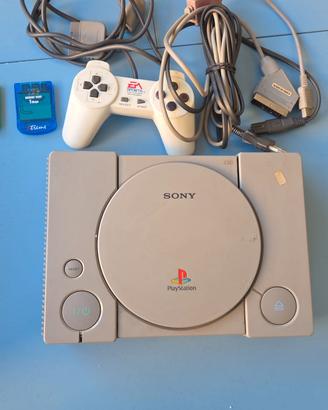 PlayStation 1 con un joystick 