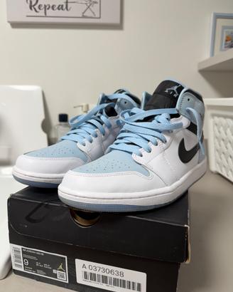 JORDAN 1 MID ICE BLU