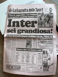 Cofanetto gazzette storia Inter vittorie
