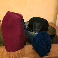 Fez + cordone verde e cappello da bersagliere