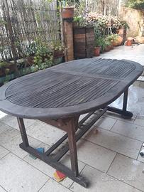 tavolo da veranda in legno