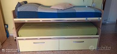 struttura letti Moretti castello estraibile