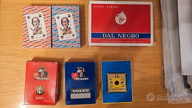 set carte da gioco varie edizioni Modiano