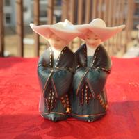 Lenci coppia figurine in ceramica - suorine