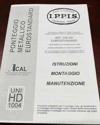 trabattello Ippiss 9 metri  con libretto 