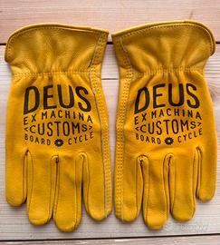 Guanti pelle moto biker old vintage DEUS / HD