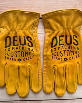 Guanti pelle moto biker old vintage DEUS / HD