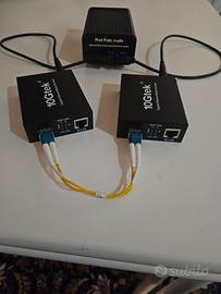 Media Converter Fibra con Alimentazione lineare 