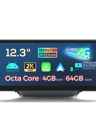 RADIO GPS ANDROID 13 AUDI Q3 12.3" 4GB+64GB