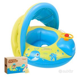 Canottino gonfiabile con protezione sole
