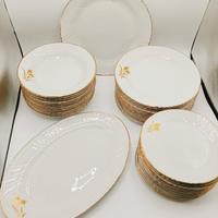 SERVIZIO PIATTI VINTAGE PORCELLANA TOGNANA DA 12