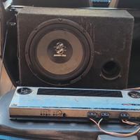 subwoofer e amplificatore