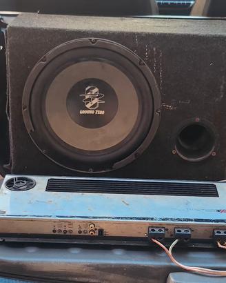 subwoofer e amplificatore