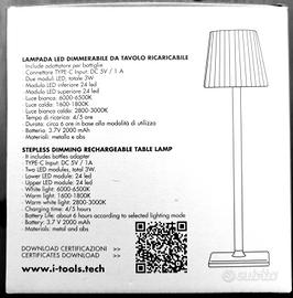 Lampada LED da Tavolo i-tools.tech LAM403N - Nuova