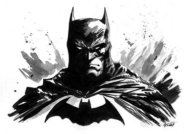 disegno a china batman 