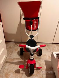 Triciclo Baby Balade 2 Smoby rosso tre in uno