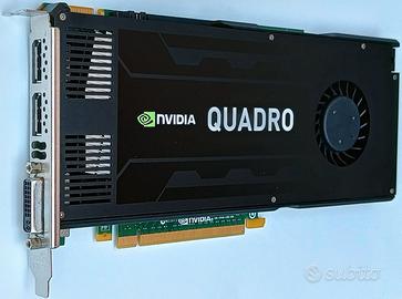 SCHEDA VIDEO NVIDIA QUADRO K4000, 3GB DDR5 192 BIT