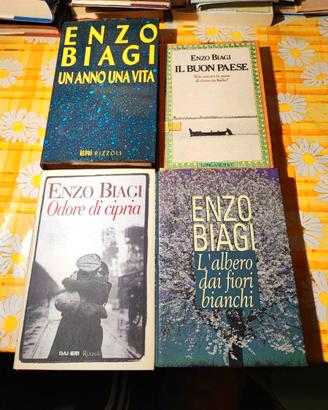 LOTTO 4 LIBRI ENZO BIAGI COME NUOVO  Un anno una v