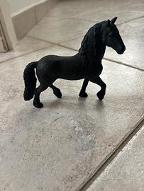 Schleich cavallo frisone nero Vecchio modello