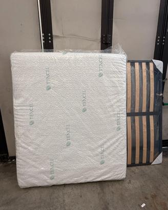 Rete a doghe + materasso in memory foam 160x190