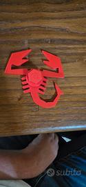 logo abarth paraurti posteriore fiat 500stampa 3d