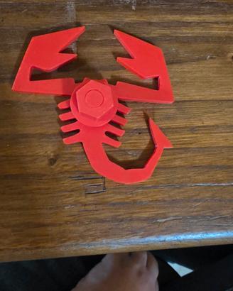 logo abarth paraurti posteriore fiat 500stampa 3d