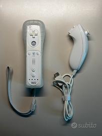 Controller Wii Mote originale con Nunchuk