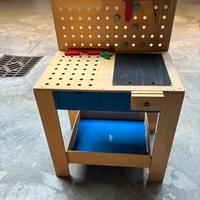 🪚 Tavolo da lavoro giocattolo in legno 🔨