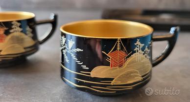 Antico servizio Giapponese da The caffè in legno - Arredamento e Casalinghi  In vendita a Mantova